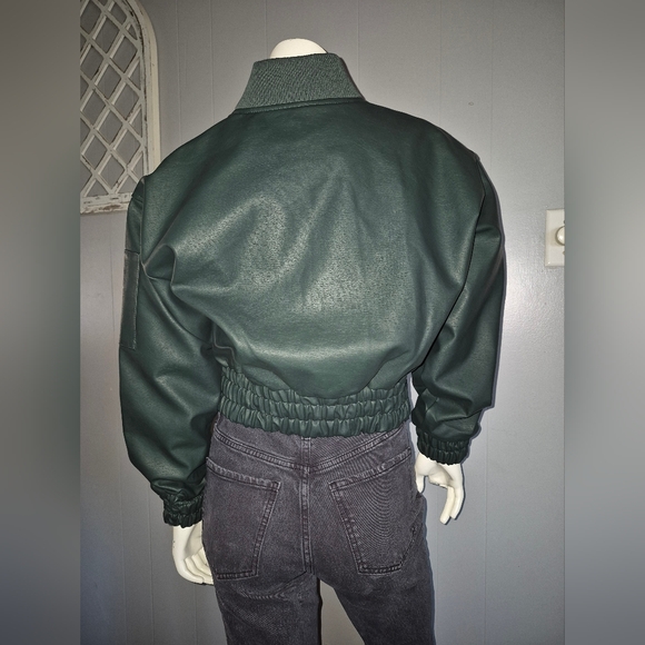 Steve Madden Parker Bomber Green Size Small NWT - Picture 8 of 14
